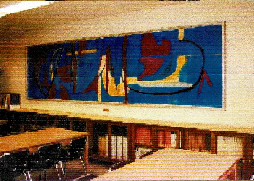 松本真による1000号の油彩画「道程」